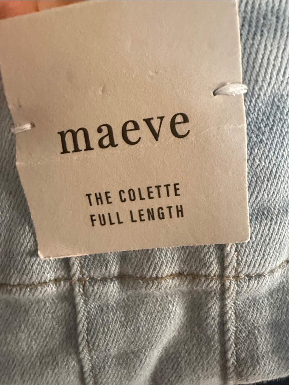Anthropologie The Colette FULL LENGTH Wide-Leg Jeans Maeve Koran Wash Sz 28 NEW - Picture 4 of 5